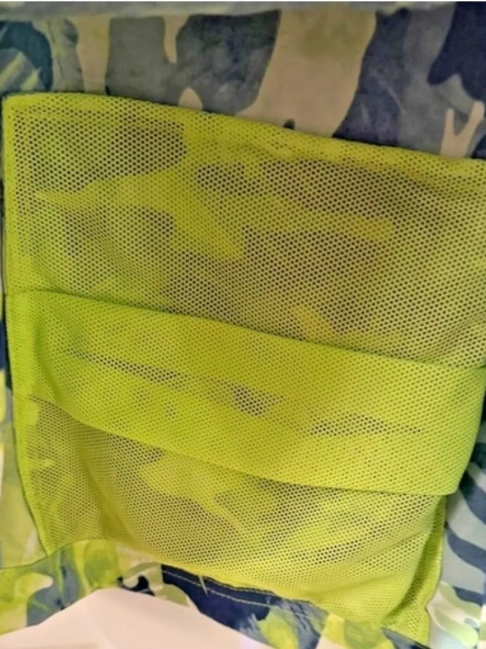 The North Face Men's Lime & Navy Green Camo Pullover Windbreaker XXL Like New